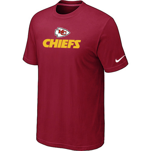 Nike Kansas City Chiefs Authentic Logo NFL T-Shirt - Red